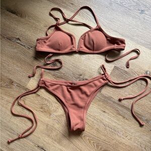 Zaful Terracotta Bikini